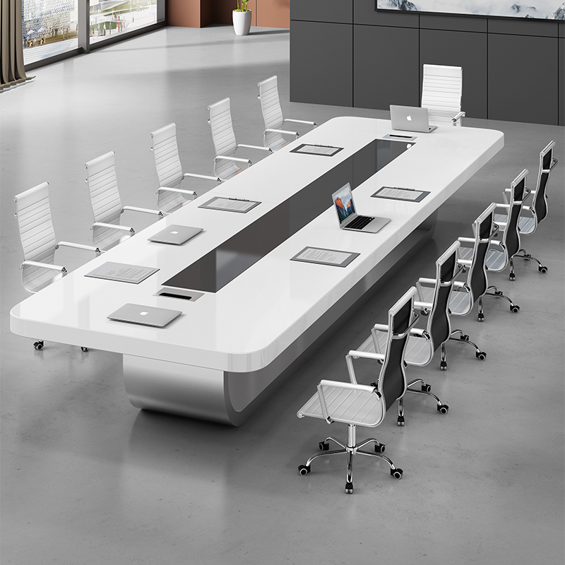 Conference Table Long Table Brief Modern Negotiation Table And Chairs Composition Meeting Room Large Small Strip Training Desk Office Furniture Innate