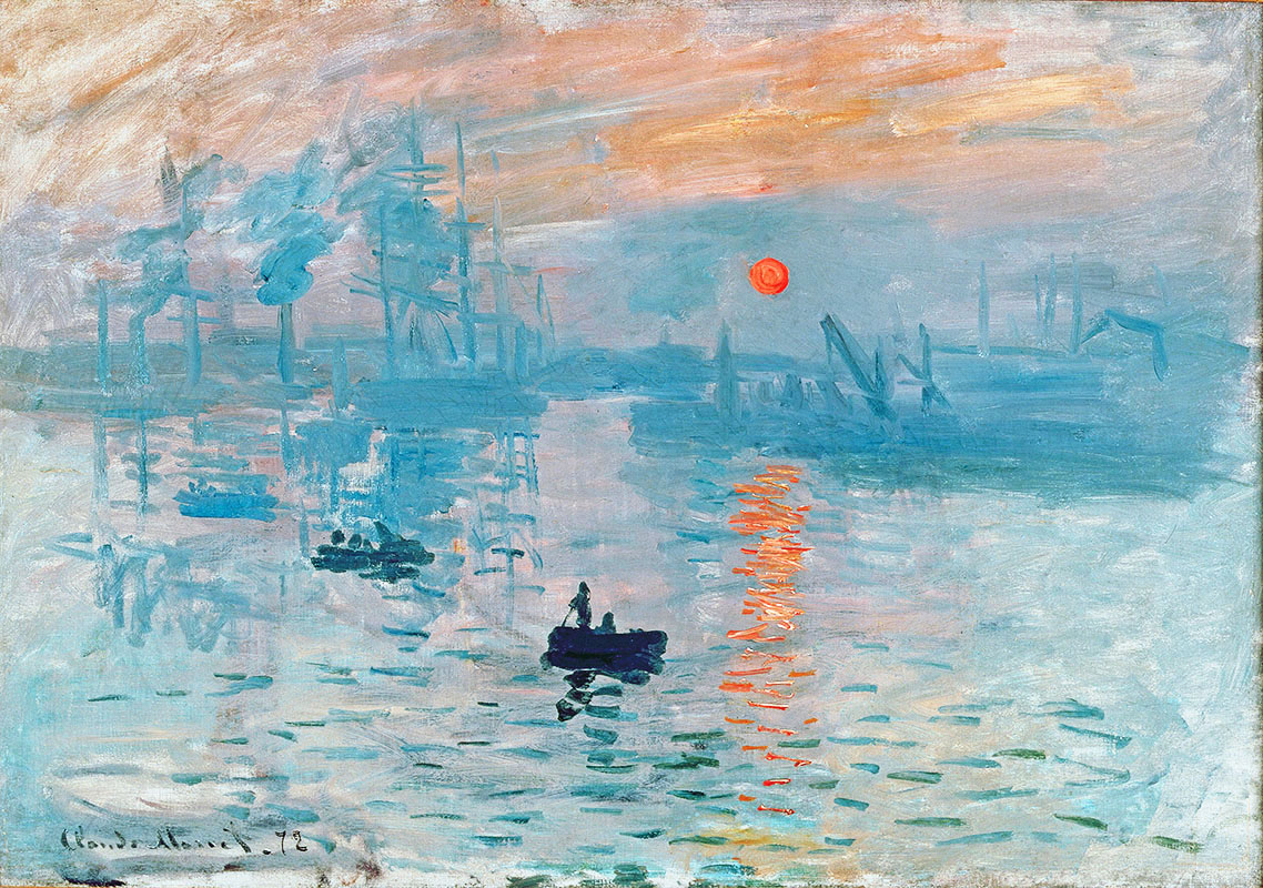 (Spot) Sunrise Impressions Monet Art Oil Painting Jigsaw Puzzle 1000 Pieces POTATO Import Ash Cards