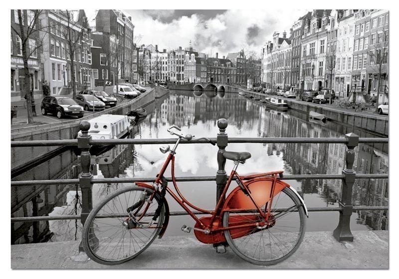 Spot EDUCA import jigsaw puzzle 1000 pieces 3000 Renoir Amsterdam bike