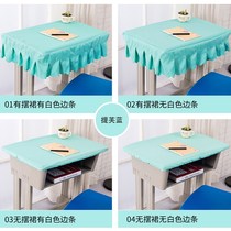 Primary school desk set School classroom desk cloth blue desk set Green double table set custom 40×60