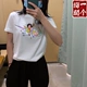 Nike Nike Big Logo Unicorn Girls T-shirt Ngắn tay Áo sơ mi cotton hàng đầu CW6758 - Áo phông thể thao