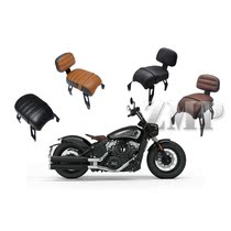  Indian Scout Bobber Black Brown Horizontal Pattern Flat Rear Seat Backrest Cushion Footrest