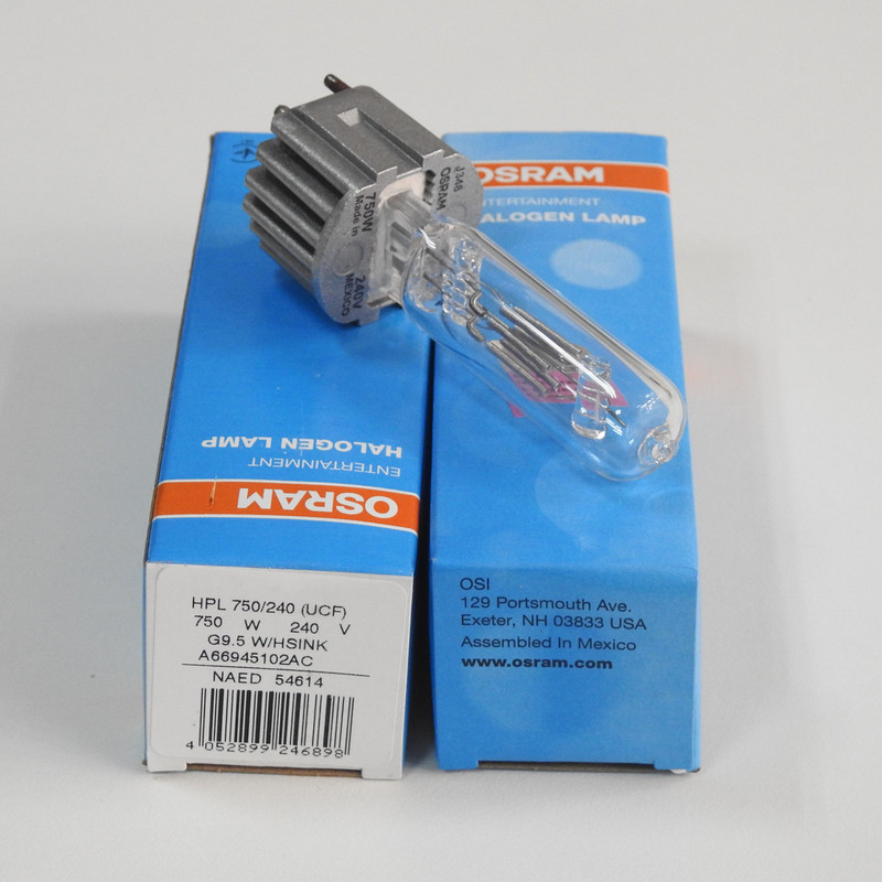 Osram Hpl 750/240 750W G9.5 Film and Television Stage Imaging Light Bulb Naed 54614 Osram Hpl 750/240 750W G9.5 Film and Television Stage Imaging Light Bulb Naed 54614