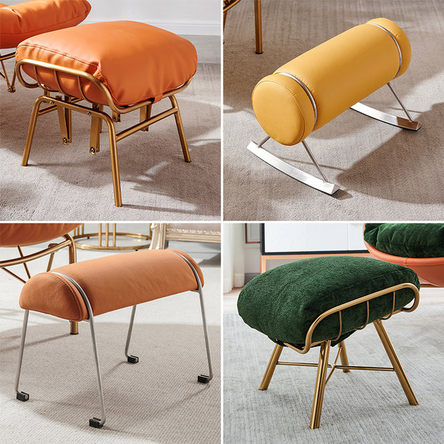 sofa stool ຄົວເຮືອນຂະຫນາດນ້ອຍ pier foot stool fabric ຕີນ stool ທີ່ທັນສະໄຫມເອີຣົບອາເມລິກາສະໄຕລ໌ຕີນ stylish ແລະງ່າຍດາຍ