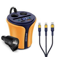 【HSC-108QC】 Автомобиль быстрый зарядка/синяя крышка+[одно перетаскивание три x39 Blue Line]