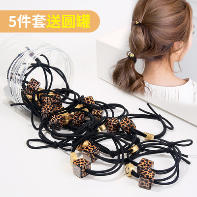 taobao agent Head rope Korean adult like rubber band leather case tied with hair rubber band hair rope hair rope female tie hair head flower jewelry