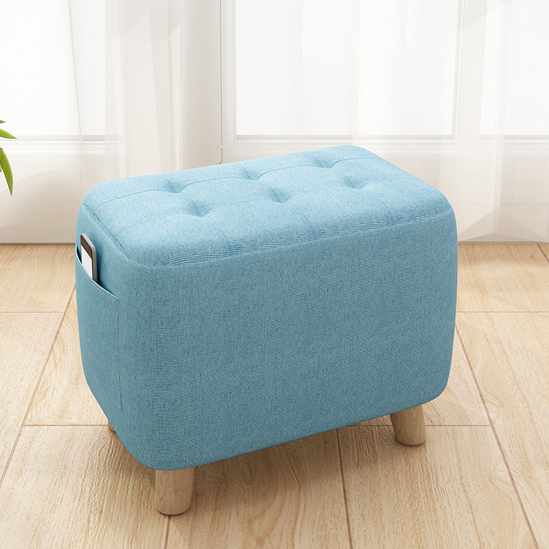 Small stool home creative small bench low stool round stool solid wood sofa shoe stool door stool cute small chair