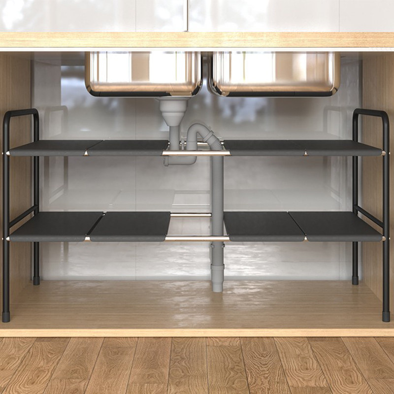 Kitchen retractable Lower sink Shelf Integral Cupboard Stratix Shelf Shelf shelf Multi-functional pan shelf Containing Deck Shelf