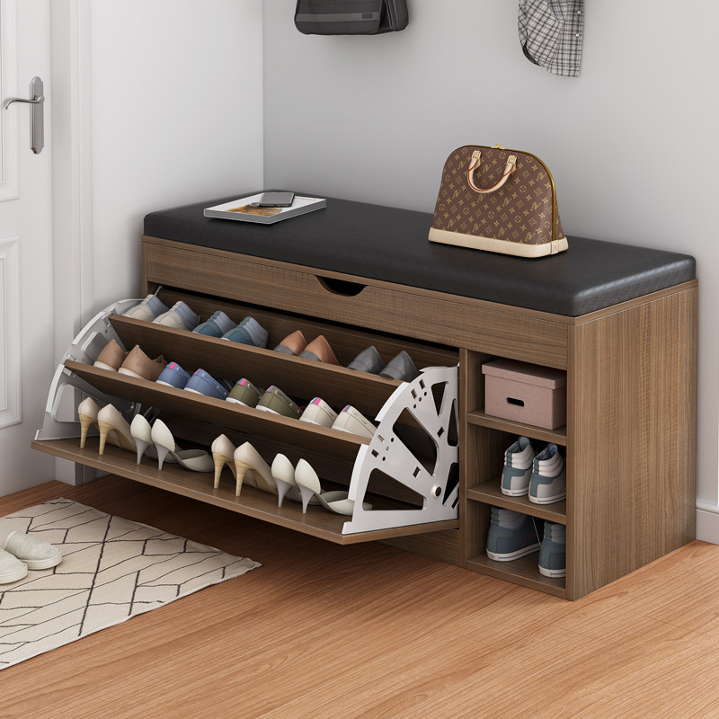 Home doorway Shoes Bench Shoe Cabinet Sitting Stool Integrated Into The Home Wearing Stool Can Sit In The Door Stool Flip Floppy Soft Bag Strip Bench