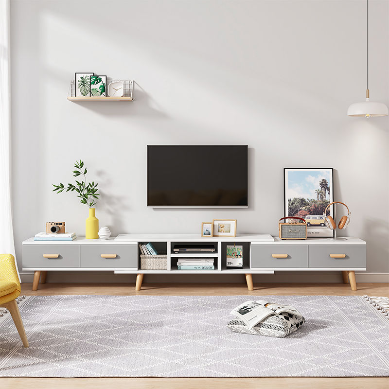TV cabinet modern minimalist TV cabinet Tea Cabinet Tea cabinet Combo Wall Cabinet Small Family Nordic Easy flex Living room Ground Cabinet