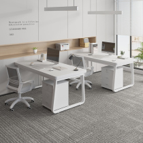 Desk staff station office desk staff desk and chair combination double computer table simple modern home table