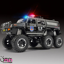 Off-road police car toy police car simulation 110 toy car big alloy car model boy children big bike