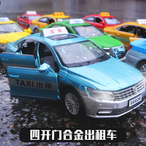 Taxi Toys Large Taxi Toys Car Toys Six Open Door Children Alloy Car Toys Model Boys