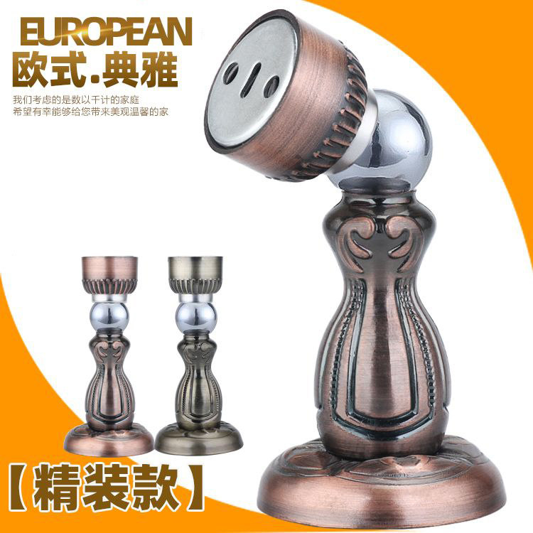 Door suction punching red bronze bronze door suction door block against collision wall suction suction of strong magnet chromium nickel alloy