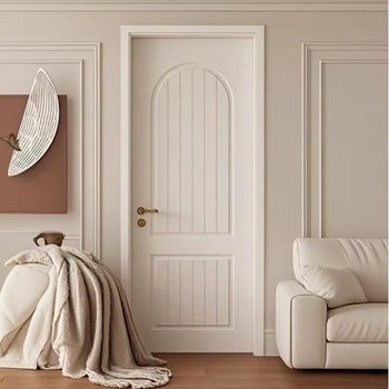 French solid wood door, painted door, bedroom door