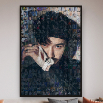 Wang Yibo real photo puzzle custom mosaic 1000 pieces wooden frame DIY520 creative girlfriend gift