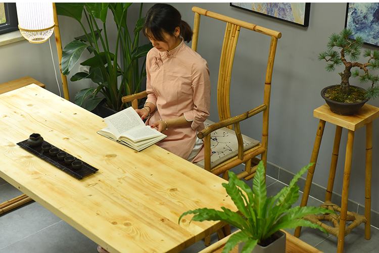 Mới Trung Quốc bàn trà gỗ rắn kết hợp phòng trà B & B tre nội thất Bàn trà Zen hiện đại đơn giản bàn trà tre - Bàn trà mẫu bàn sofa đẹp