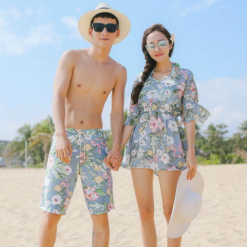 Ginger Brand New Romantic Small Chest Gather Cover Belly Was Thin Couple Models Swimsuit Mens Five Point Beach Pants Ginger Brand New Romantic Small Chest Gather Cover Belly Was Thin Couple Models Swimsuit Mens Five Point Beach Pants