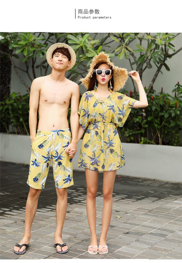 Bộ đồ bơi đôi retro mới của phụ nữ Bộ bikini ba mảnh kiểu váy che bụng đi nghỉ mát bên bờ biển đồ đôi trắng đi biển	