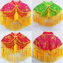 New opera and Yangko supplies drama dance shawl and Yangko shawl sequined cloud shoulder colorful cloth shawl new yarn shawl