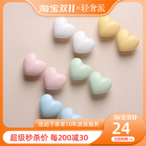 New love handle modern minimalist childrens room girl wardrobe door cupboard drawer tatami pink handle