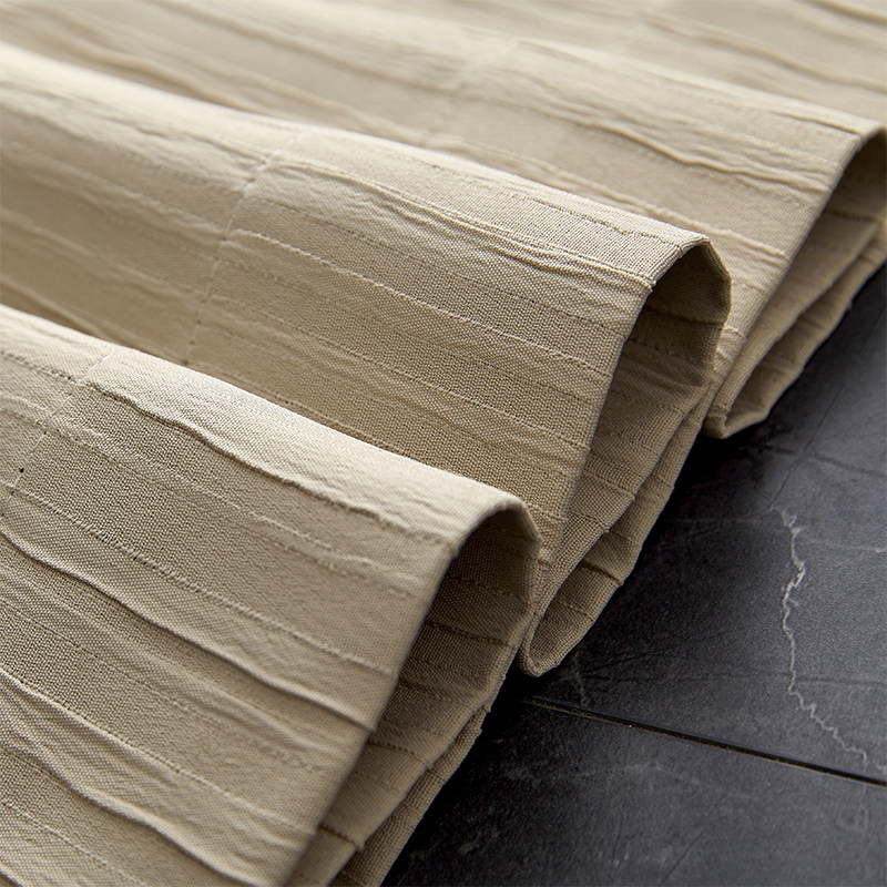 Nordic minimalist curtains Shading Milk Tea Color Light Lavish High Temperatures Stereotyped 2021 New bedroom Living room Floating Windows