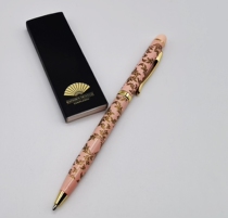 Langham Hotel Ballpoint Pen Luxury Textured Classic Pink Carved Signature Pen