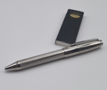 Londoners Macau Hotel Suites Premium Ballpoint Pen Metal Pen Silver Luxury and Texture