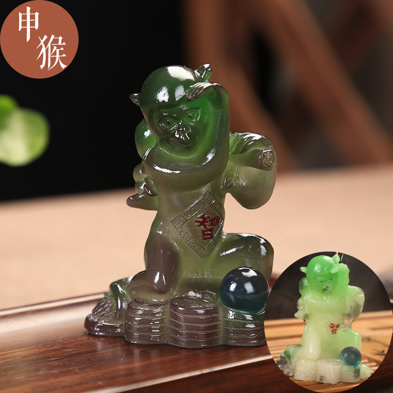 Creativity 12 zodiac zodiac zodiac Xiao monkey tea darling tea tea tray tea tray tea ceremony accessories tea art tea table furnishing