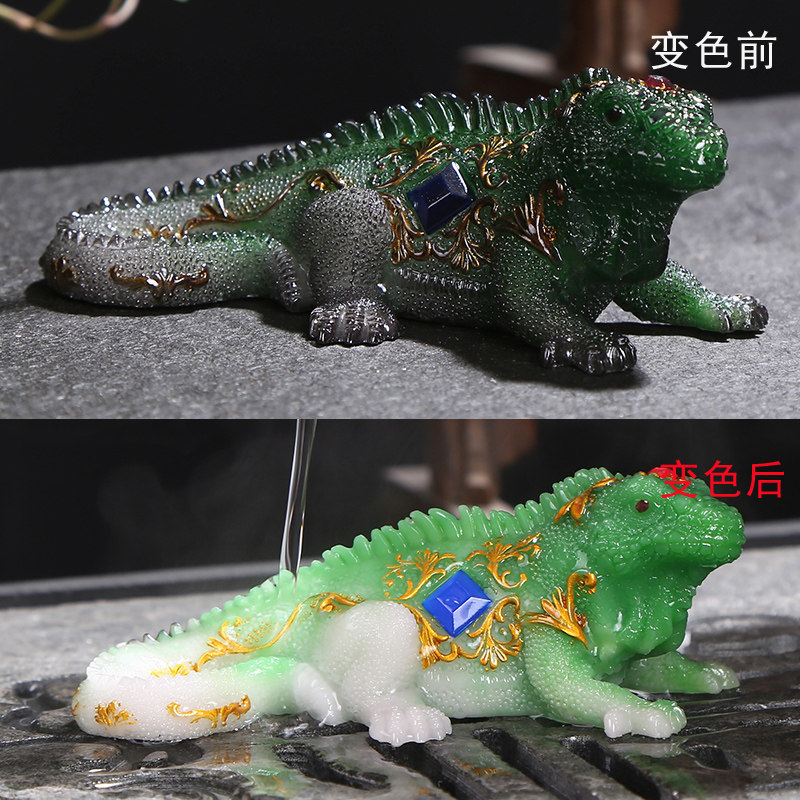 Creativity Breeds Chameleon Lizard lizard Tea Favourite Tea Dauf Tea Accessories Tea Accessories Tea Play Tea Tray Furnishing Animals
