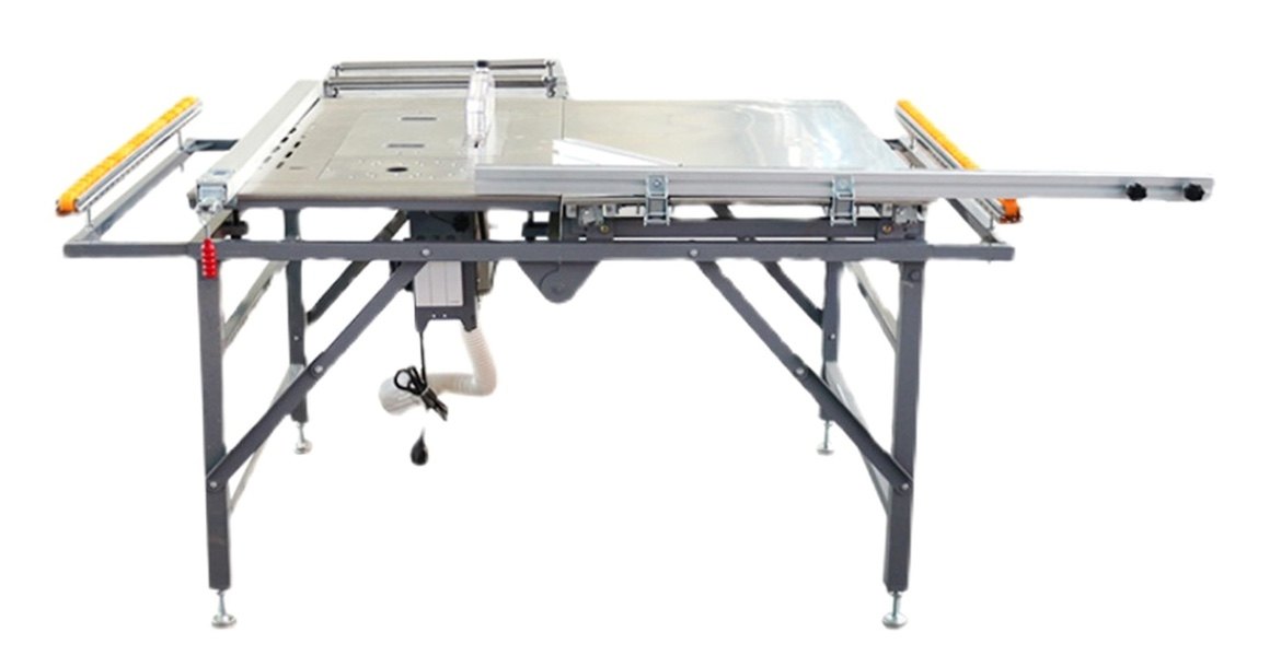 Stainless steel woodworking sliding table saw multi-functional all-in-one machine small folding dust-free master saw precision track portable