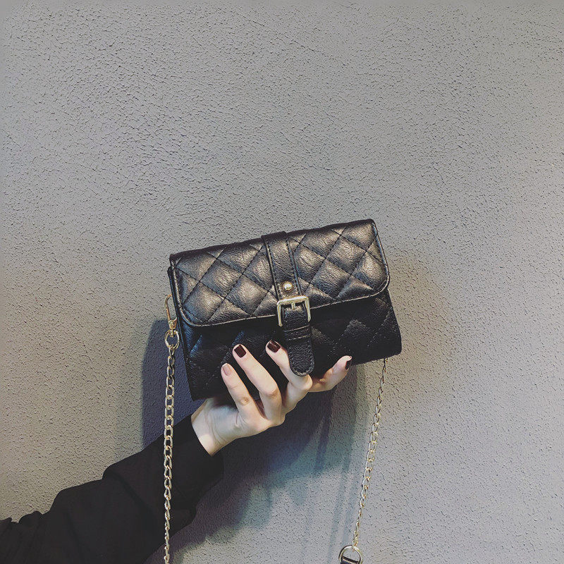 ins super fire bag women's bag new 2021 Korean version fashion all-match leather chain one-shoulder messenger bag small square bag