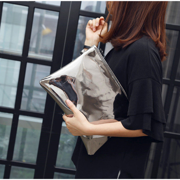 Europe station clutch bag women's bag 2021 new fashion large capacity simple hand grab bag envelope bag ladies handbag tide
