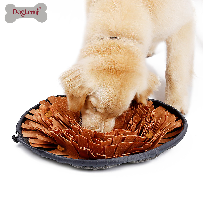 Dolemi pet sniffing bowl sniffing pad dog consumes energy slow food toy blanket to decompress Tibetan food cushion