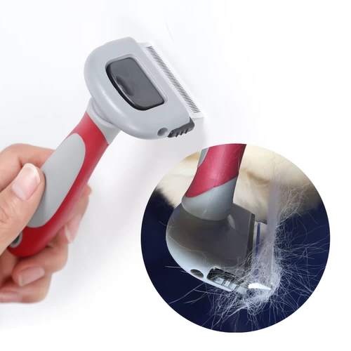 Doglemi Dalo Mi Pet Dog Dog Beauty Beauty Open Comb Serf -Cleaning Иглу с плюшевыми золотыми кошачьим расческом