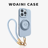 [Yuanfeng Blue] Вращающаяся на 360° подставка★Настоящий жидкий силикон★С кожаным ремешком на руку