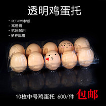 Egg tray duck egg tray quail egg tray disposable transparent egg packaging whole pack