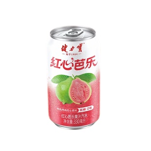 健力宝番石榴红心芭乐汽水330ml*24罐