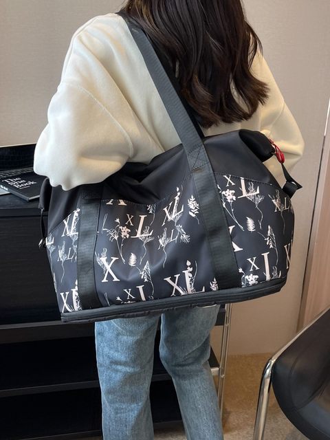 牛津布旅行包女便携手提大容量行李收纳袋短途拉杆箱附加包登机包