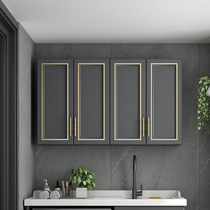  Space aluminum mirror cabinet wall-mounted bathroom bathroom mirror storage integrated cabinet shelf Wall-mounted balcony storage cabinet