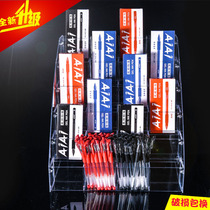 Acrylic transparent pen holder display shelf stationery store multifunctional trapezoidal storage box display ballpoint pen box