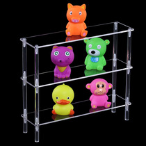 Trapezoidal transparent acrylic display rack small shelf hand doll display rack jewelry toy car model car storage