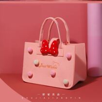 Little red book with baby thick hand gift bag cartoon felt Bag Full Moon year feast return gift bag