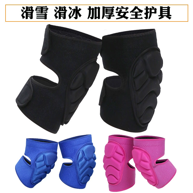 Trượt băng người lớn thể thao trượt băng bánh xe bảo hộ dày dặn mặc bên ngoài mềm mại cho trẻ em miếng đệm khuỷu tay miếng đệm đầu gối mô hình trượt tuyết - Dụng cụ thể thao