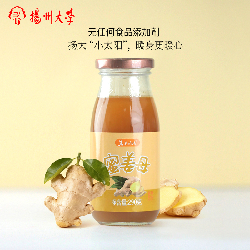 Yangzhou University Honey Ginger Drink with No Additives, Winter Seasonal Ginger Soup, Instant Warm Drink for Women, Ginger Tea