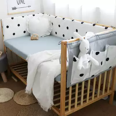 Nordic crib bed hats for children's bedding custom baby sheets bed cover anti-bump bed drape ins Cotton