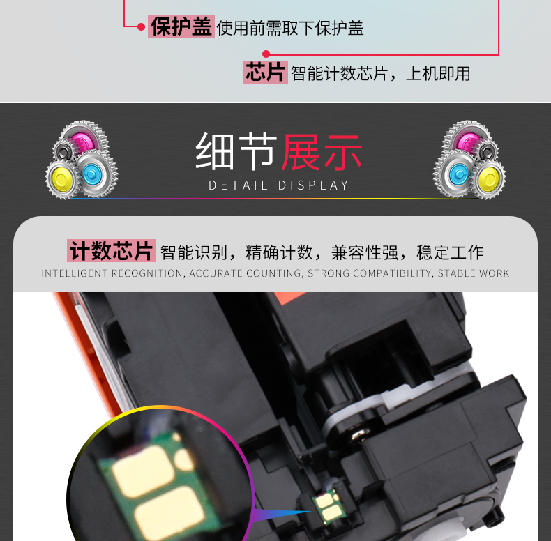 Guohao áp dụng hộp mực Canon mf633cdw hộp mực 045 Hộp mực máy in MF635Cx LBP611Cn Hộp mực Canon iC mf631cn 613C Hộp mực CRG045 dung lượng lớn - Hộp mực hộp mực dấu