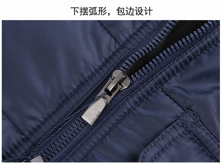 Giảm 50% cho nam giới áo khoác bông đứng cổ áo mỏng áo khoác cotton áo khoác trẻ đơn giản màu sắc đẹp trai áo khoác áo cardigan nam