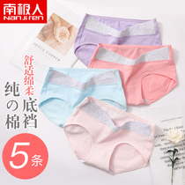 Antarctic people womens underwear pure cotton crotch incognito Japanese girl mid-waist ultra-thin breathable briefs head 5 pieces