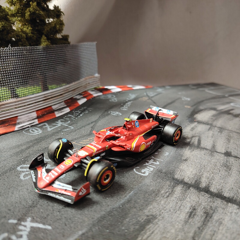 1/43 Car Model F1 Formula Racing Car Sports Car Nurburgring Track Scene Model Carousel Scenery 2 Types